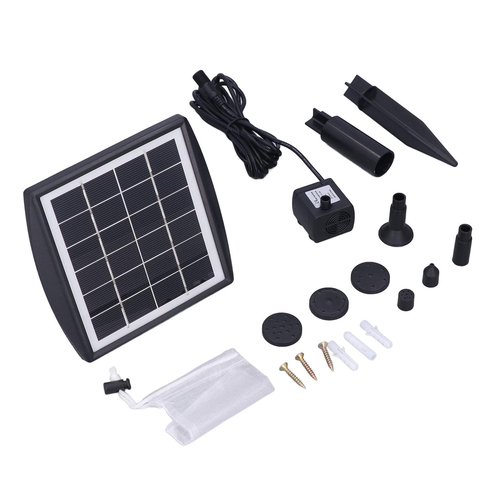 Solar Pump Water Fountain Oxygenation Brushless Submersible Pump for Pond Pool Aquarium