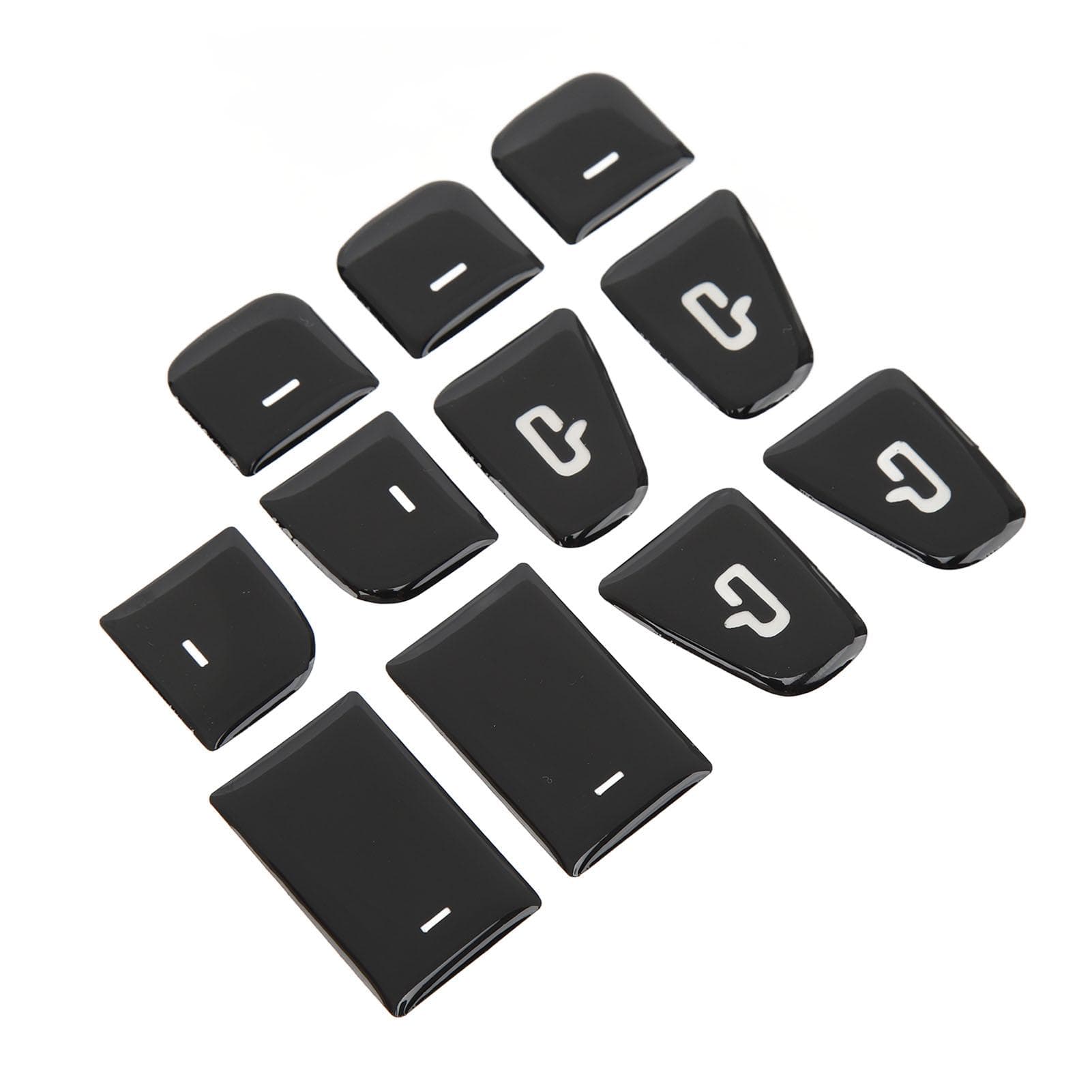 11 Pcs Window Lift Switch Stickers Door Armrest Glass Lift Button Trim Cover Replacement for Tesla