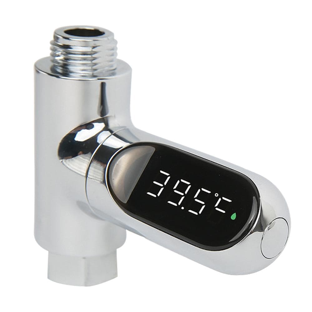 LED Display Water Shower Thermometer 360° Rotating Water Temperature Monitor Energy Smart Meter Thermometer Bathroom Supplies 5°-85°