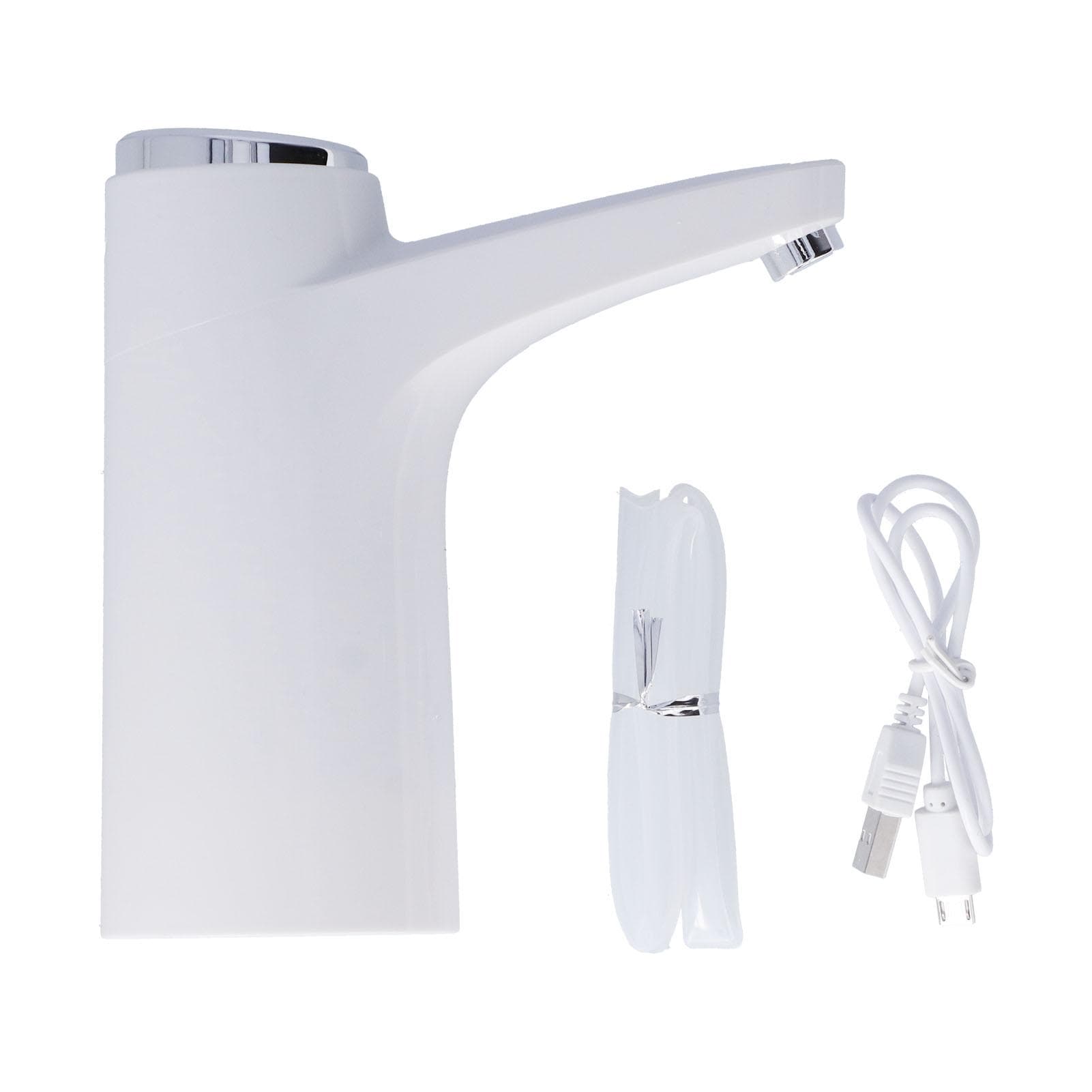 Electric Water Pump USB Rechargeable White Smart Water Bottle Dispenser for Home Office