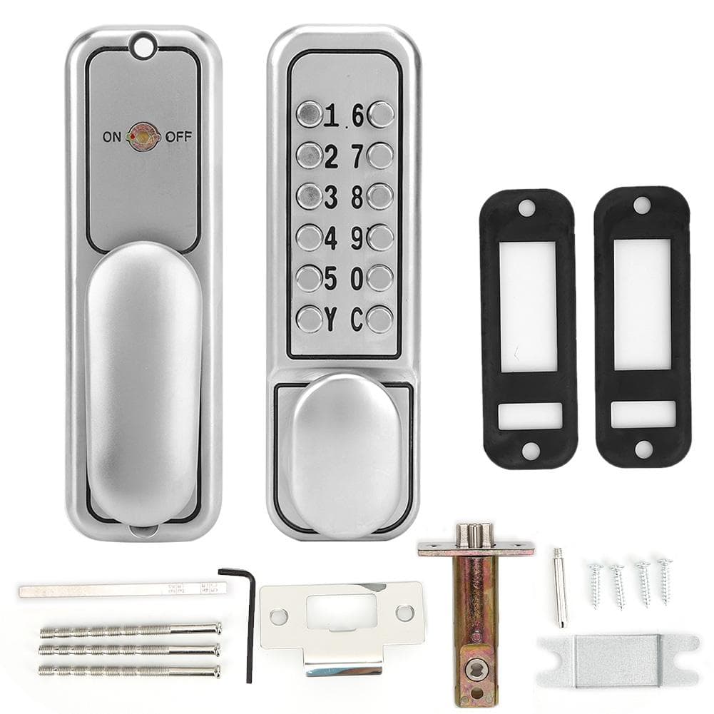 Zinc Alloy Mechanical Digital Door Lock Set Waterproof Keyless Safety Entry for Home Office Wooden