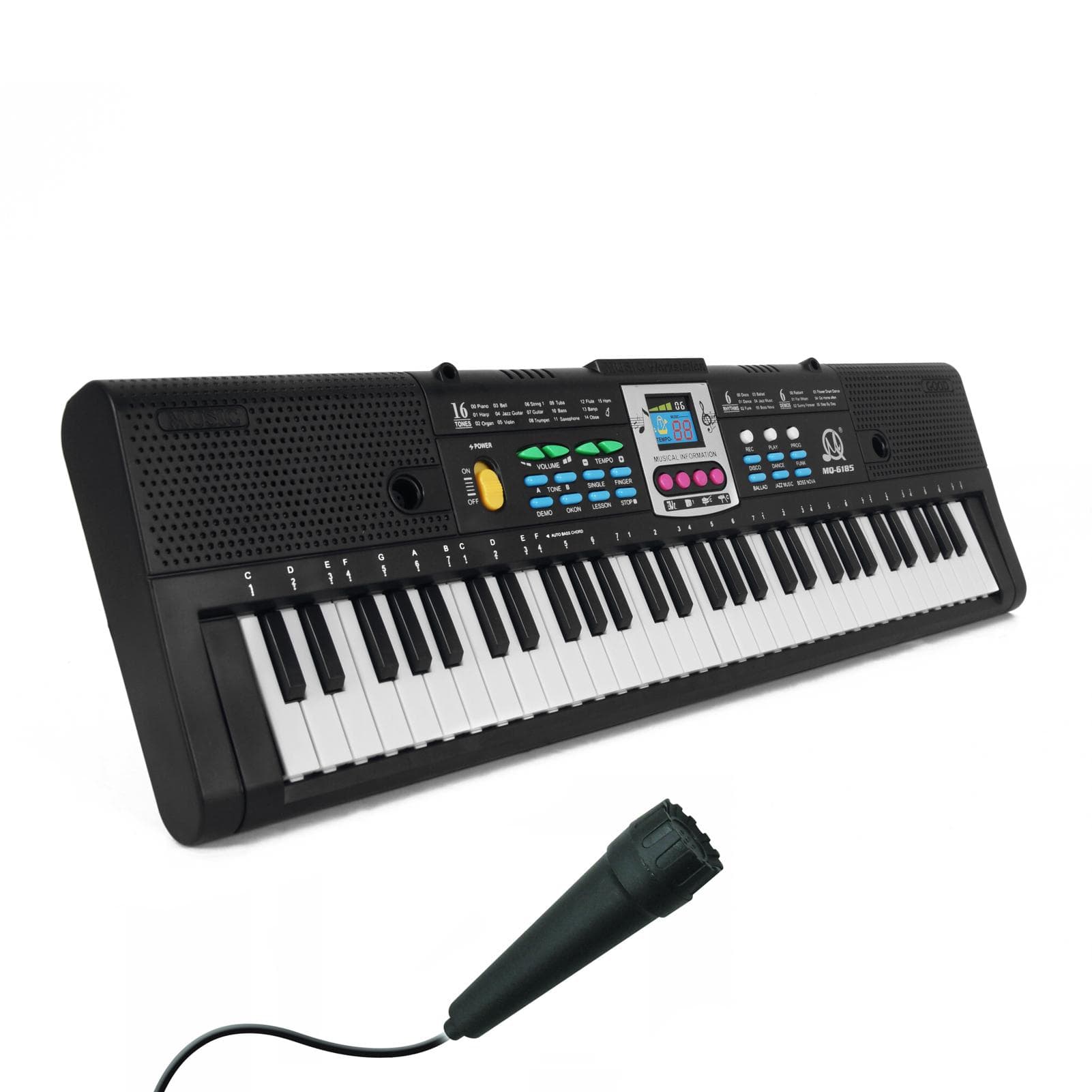 61 Keys Digital Music Electronic Keyboard Kids Multifunctional Electric Piano for Piano Student