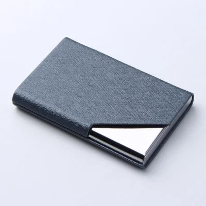 Luxury Wallet Business Credit Card Holder For Women Men Fashion Brand Card Case Card box business card holder grey