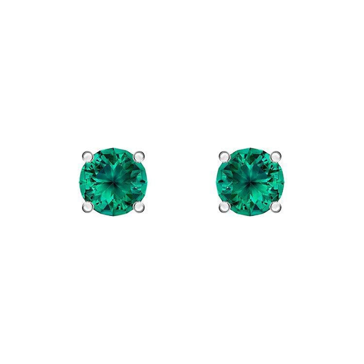 Swarovski Attract Crystal Embedded Light Luxury Design Rhodium Plated Earrings Women earrings 5512384 Box (Random Color)