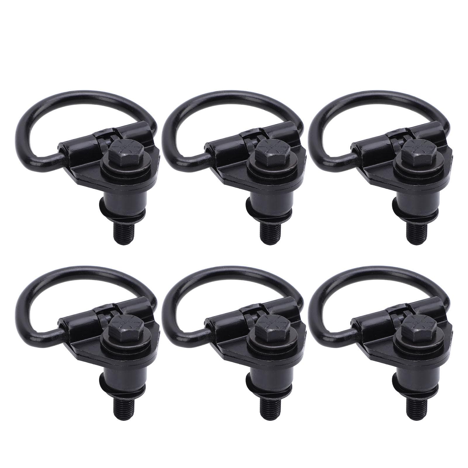 6 Pcs Cargo D Hooks Steel Black Rustproof Coating BK21V550A74AD for Transit 150 250 350 2015 to