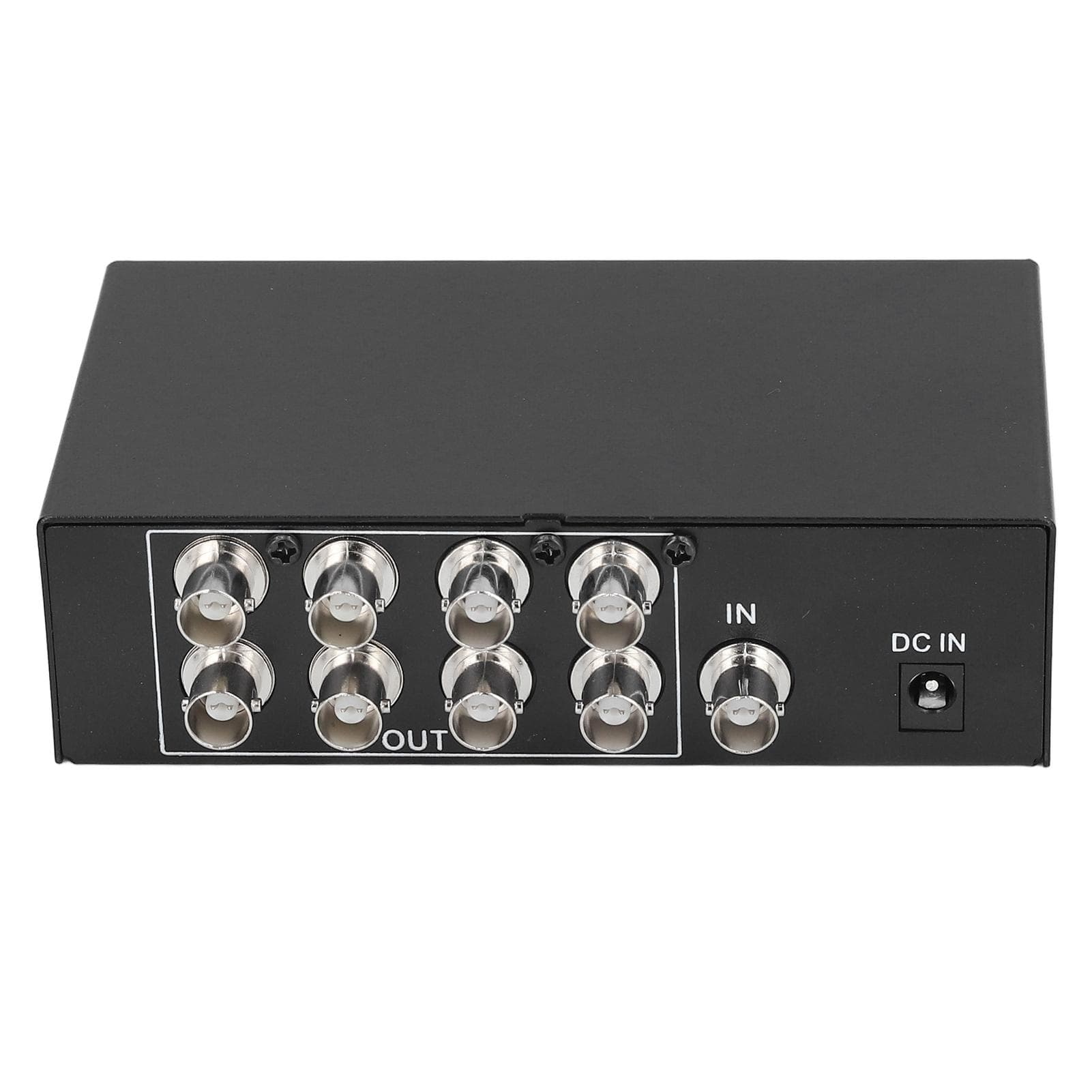 8 Port 1 in 8 Out BNC Video Splitter Box 1080P Coaxial Video Signal Distributor Plug and Play for US Plug