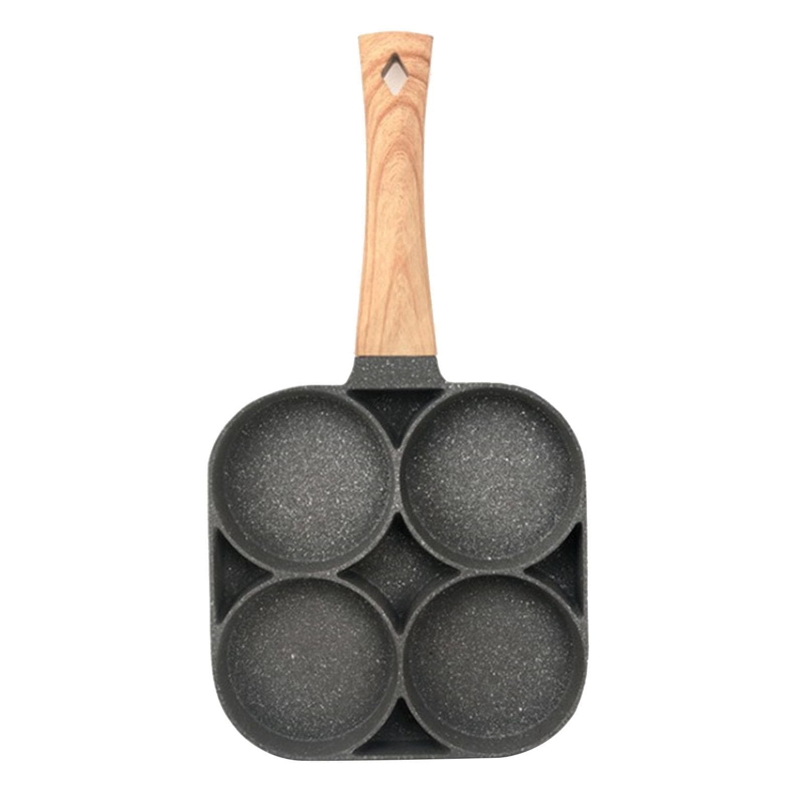 Egg Frying Pan Pancake Pan Nonstick 4 Cups Fried Egg Pan Aluminum Cooker bakelite Handle For