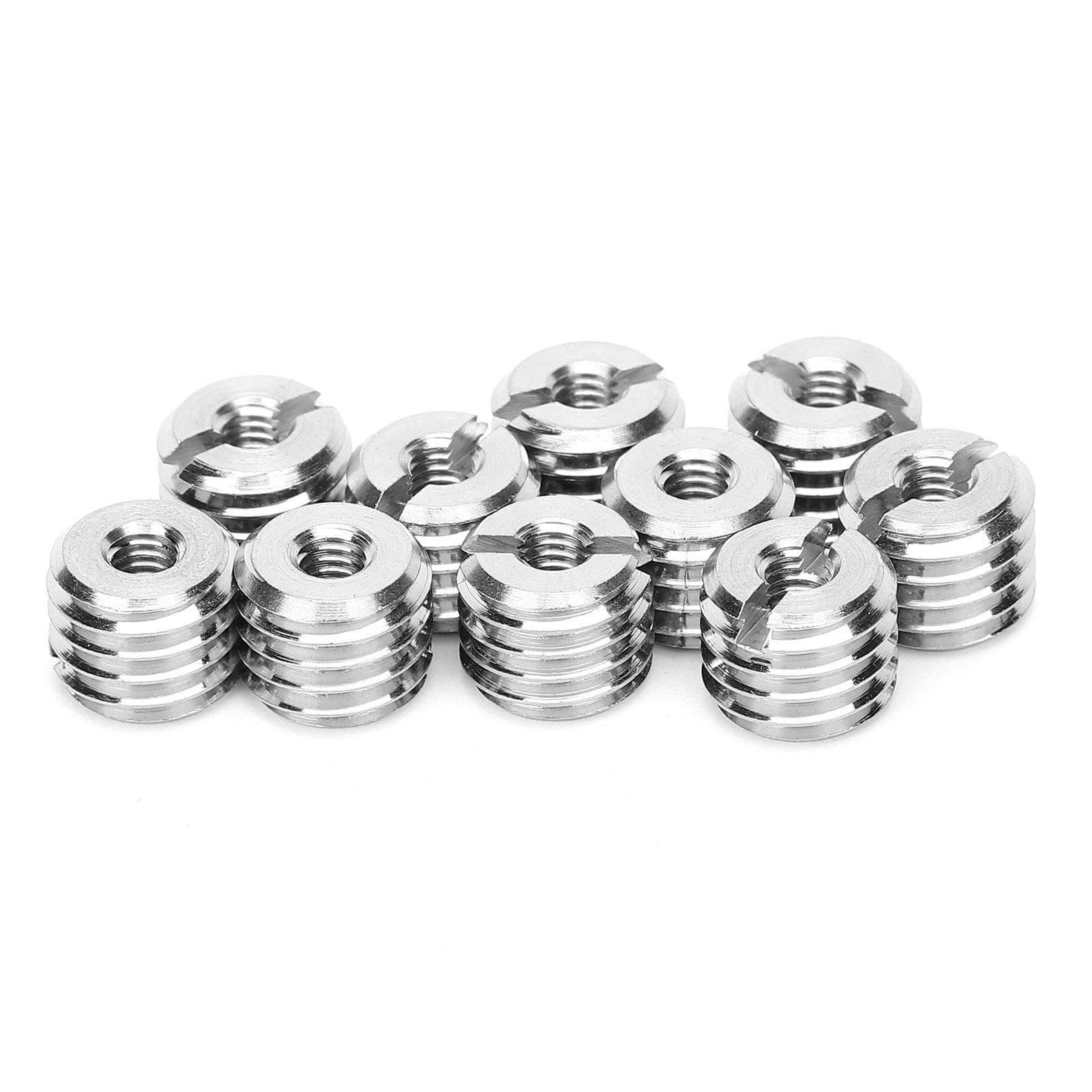 10Pcs Thread Inserts Repair Tool Reducing Nut Male Female Stainless Steel Fastener Hardware