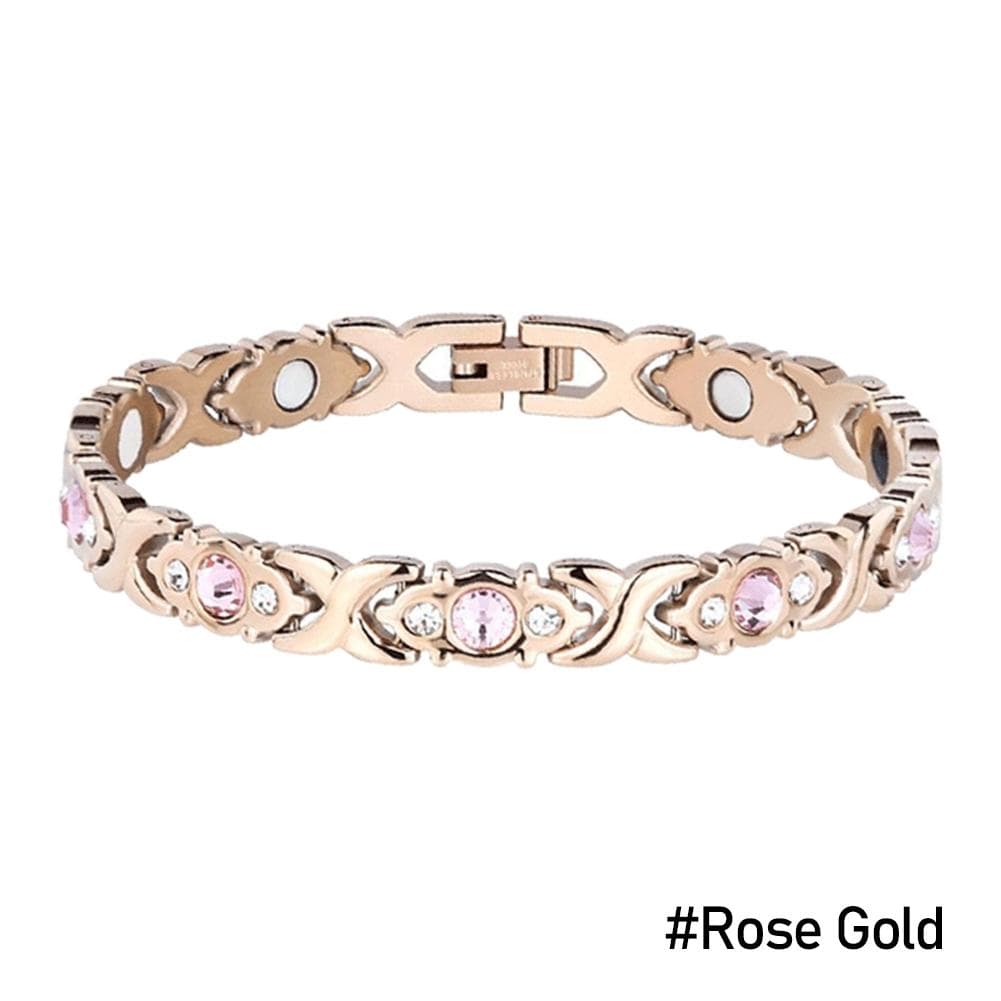 Fashion Removable Energy Magnet Bracelet Magnetic Slimming Bracelet Jewelry Women Accessories rose gold
