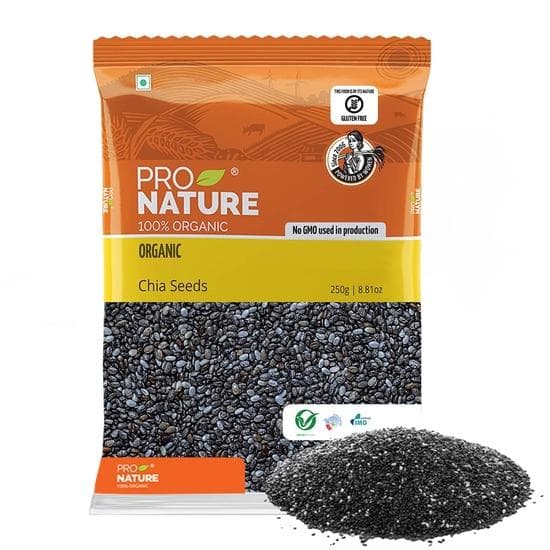 Pro Nature Organic Chia Seeds, 250 g