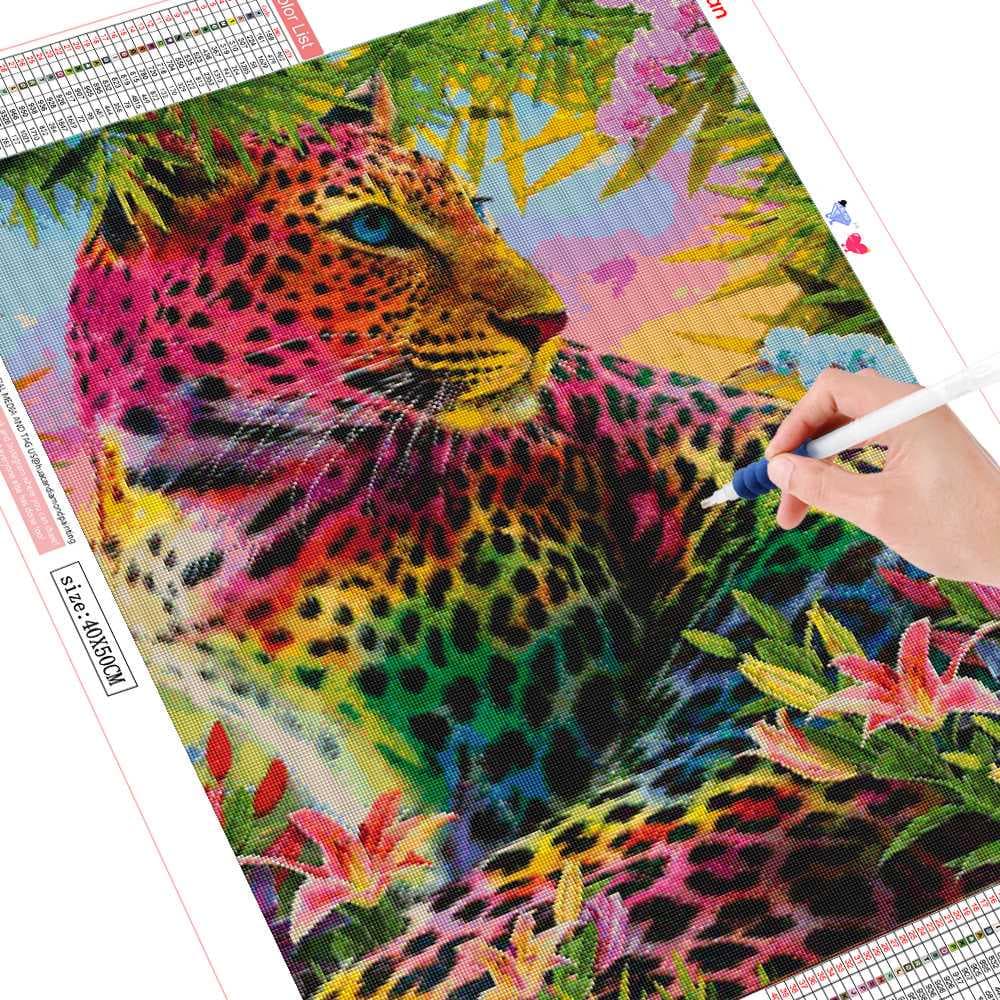 5d Diamond Painting Full Square Leopard Diamond Embroidery Sale Mosaic Picture 20X30CM