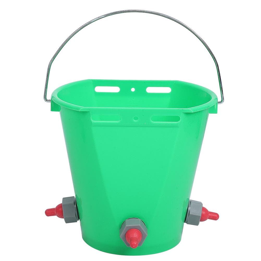 HL MP69 Plastic Multiple Nipples 8L High Capacity Lamb Milk Feed Bucket for Cattle Sheep
