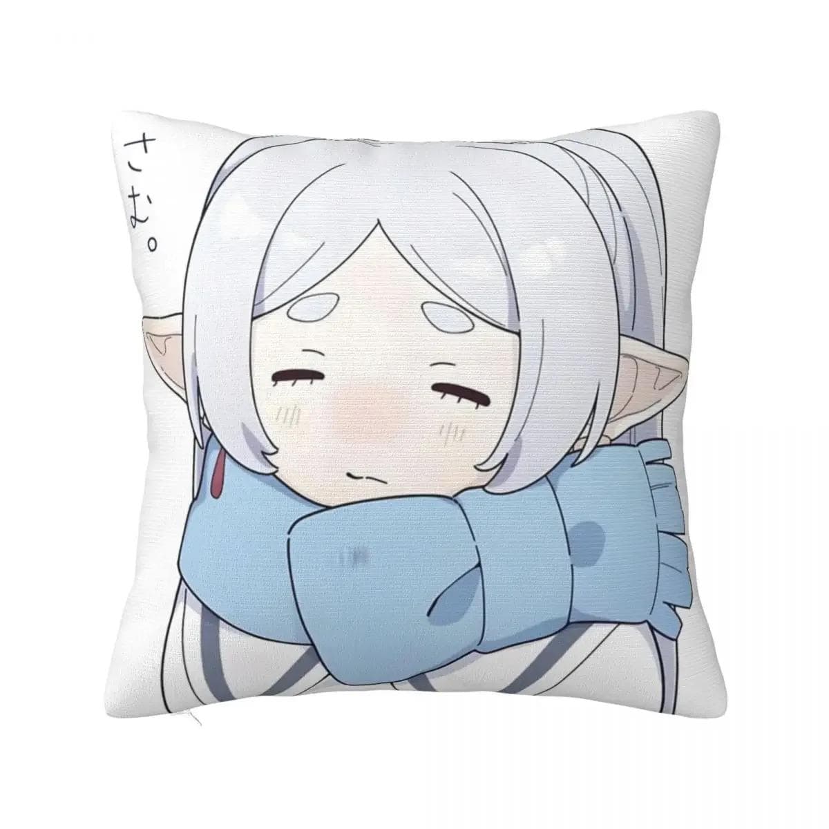 Frieren Anime Sousou No Frieren Pillow Cases Cushion Cover Vintage Zippered Decorative Pillowcase for Home 40x40cm ivory