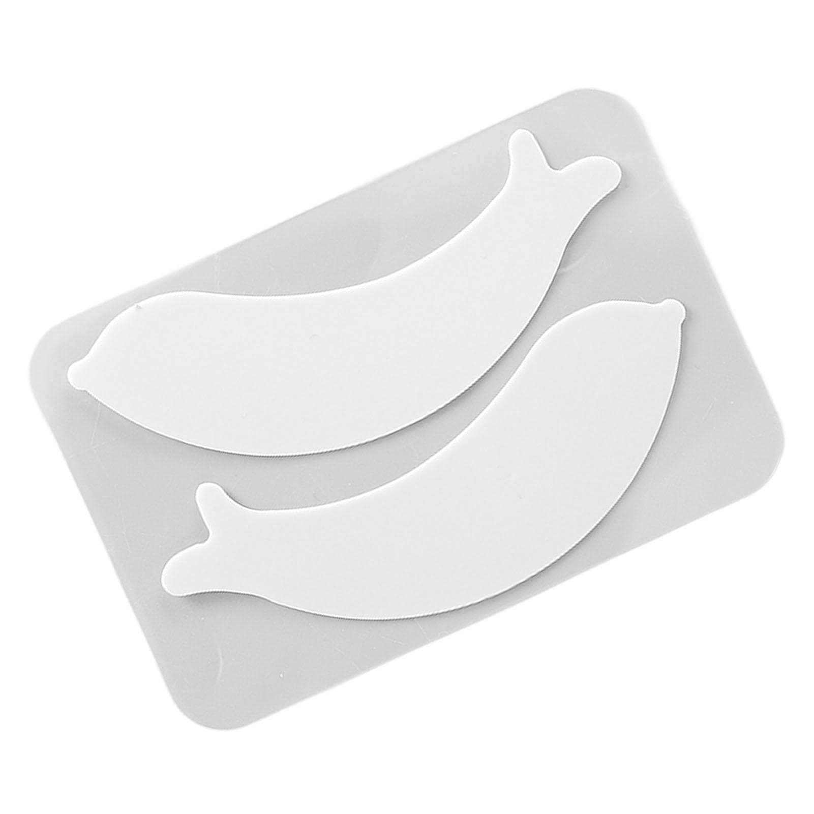 10 Pairs Eyelash Extension Patches Silicone Under Eye Patches Resuable Lower Lash Isolation Pads white