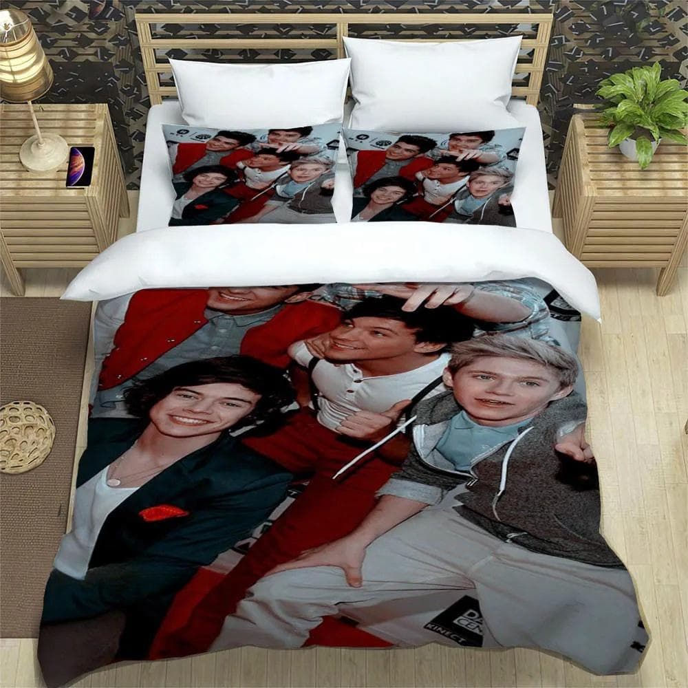 O-ONE Music Band Direction Bedding Set Single Twin Full Queen King Size Bed Set Adult Kid Bedroom Duvet cover Set Home Textile US Twin 173x218cm