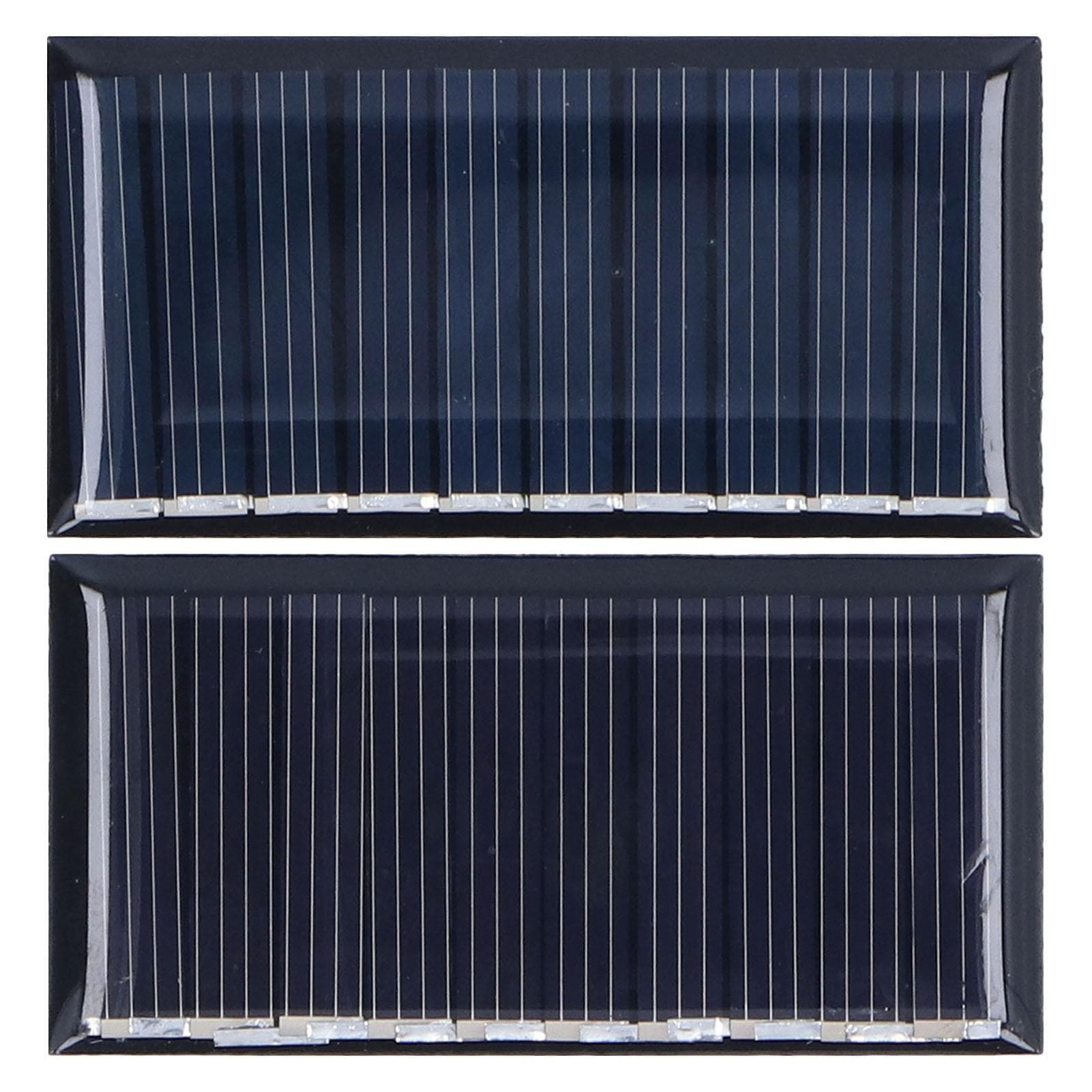 2Pcs Mini Solar Panels 0.25W 5V Portable Mini Polycrystalline Silicon Weatherproof Durable Widely