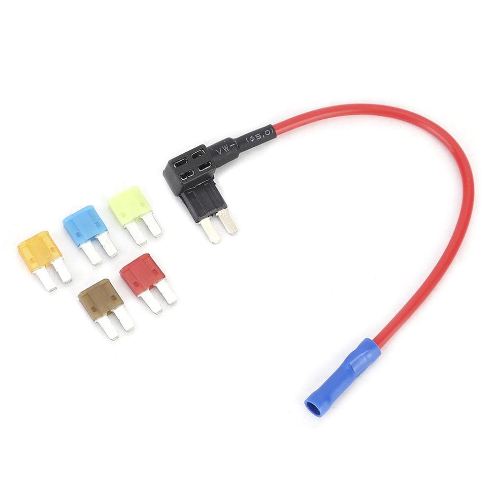 5pcs Car Auto Circuit Micro2 Blade Fuse with Fuse Holder Tap Kit Set