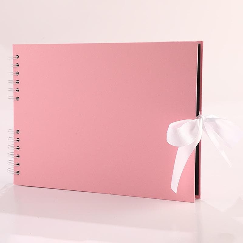 Black Pages Memory Books DIY Craft Photo Albums Scrapbook Cover Kraft Album For Wedding Anniversary Gifts Memory Books pink