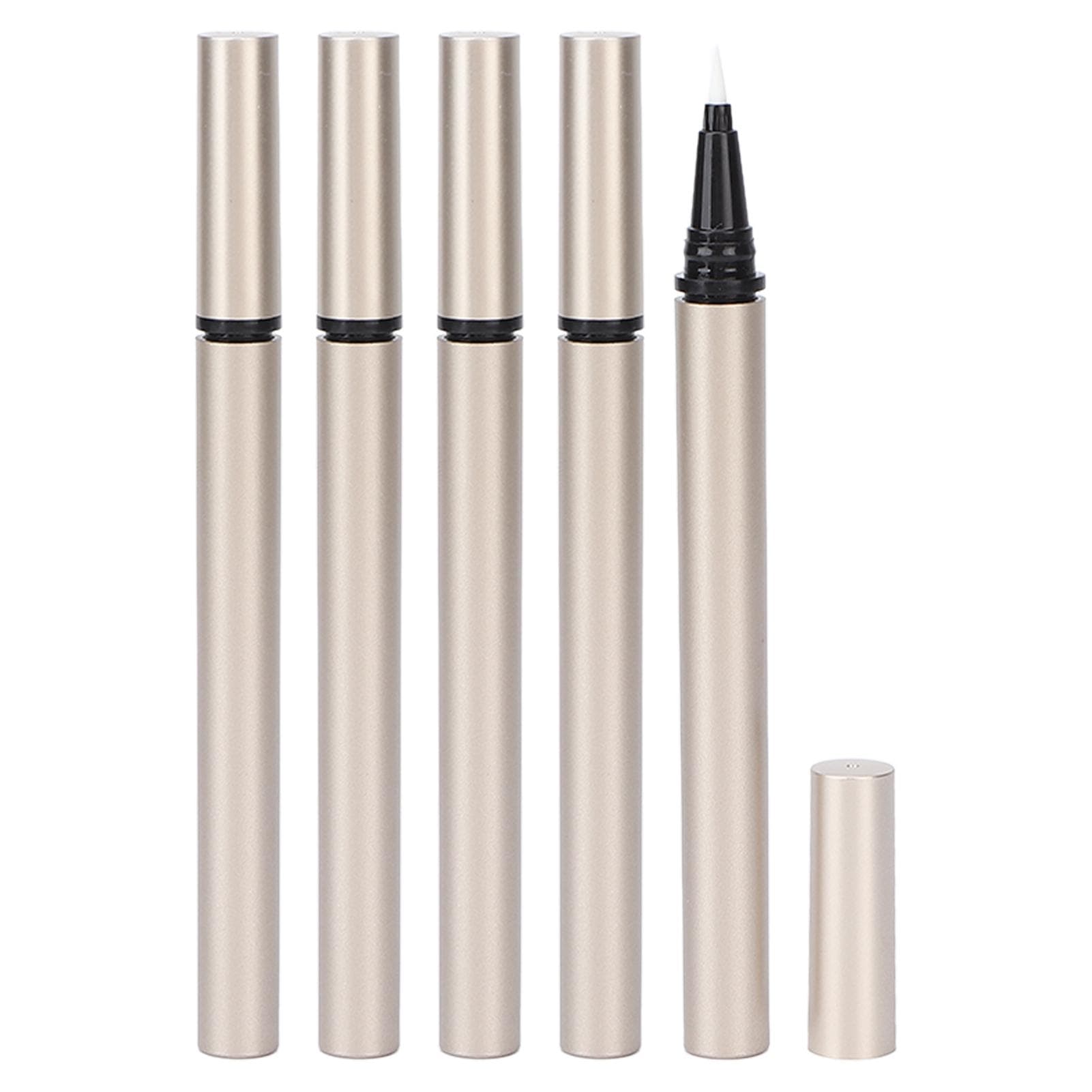 5Pcs Empty Eyeliner Tubes Plastic Refillable DIY Mascara Cosmetic Vials Bottles with Brush