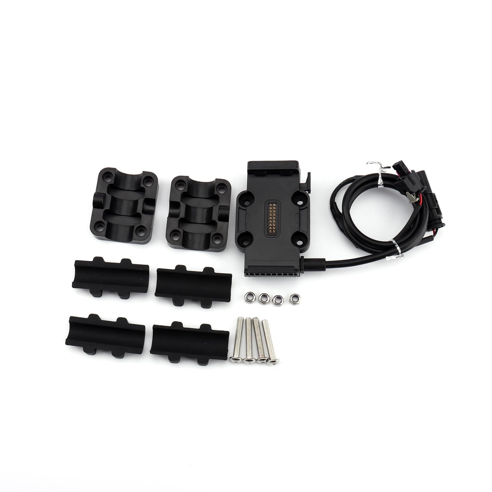 Universal Power Base, Phone Navigation Bracket Power Supply Wireless Charing 12mm/22mm Roll Bar black