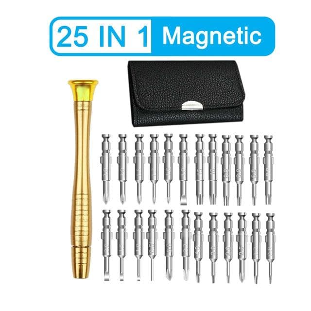 25 In 1 Precision Screwdriver Set Multifunctional Torx Opening Repair Tool Mini Hex Bit Set Screwdriver for Xiaomi Phone PC 25 IN 1 Magnetic