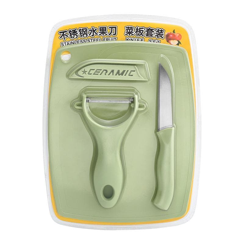 Fruit Vegetable Peeler Ceramic Knife Cutting Board Set Handheld Planer Stainless Steel Blade Potato Slicer Kitchen Accessories
