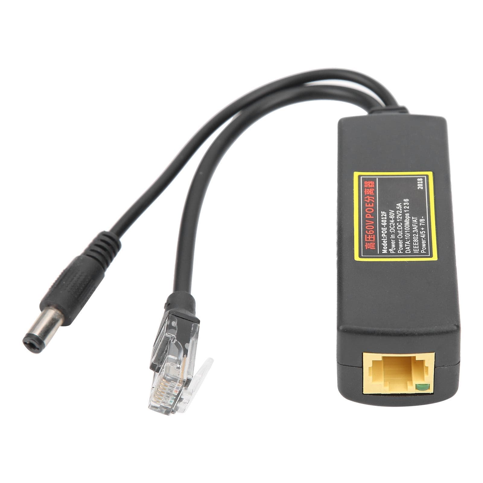 High Pressure 60V POE Splitter for 10100M Data Transmission Ethernet for Small Network Device