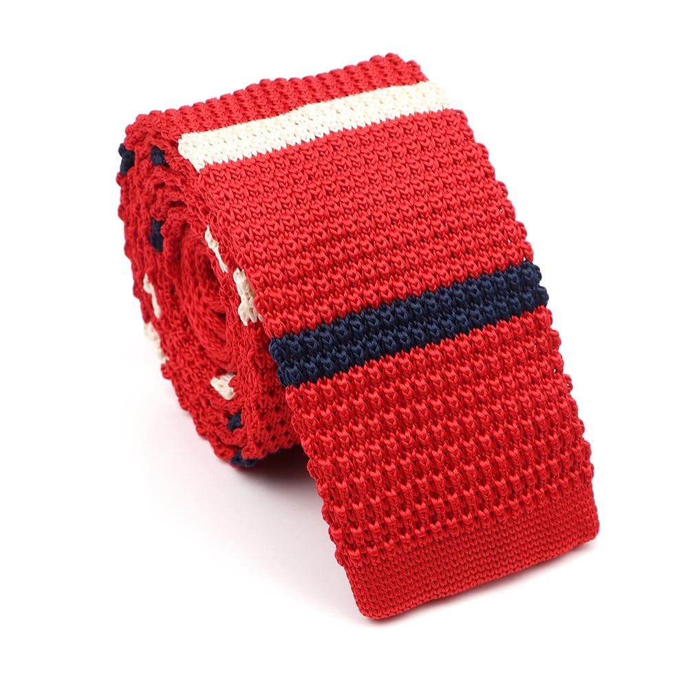 Men's, Solid Color, Knitted Tie, Leisure, Slim Neckties, Wedding, Business,