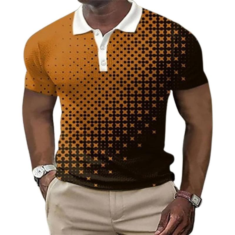 Summer Men Fashion and Casual Short Sleeve Polo Shirt M