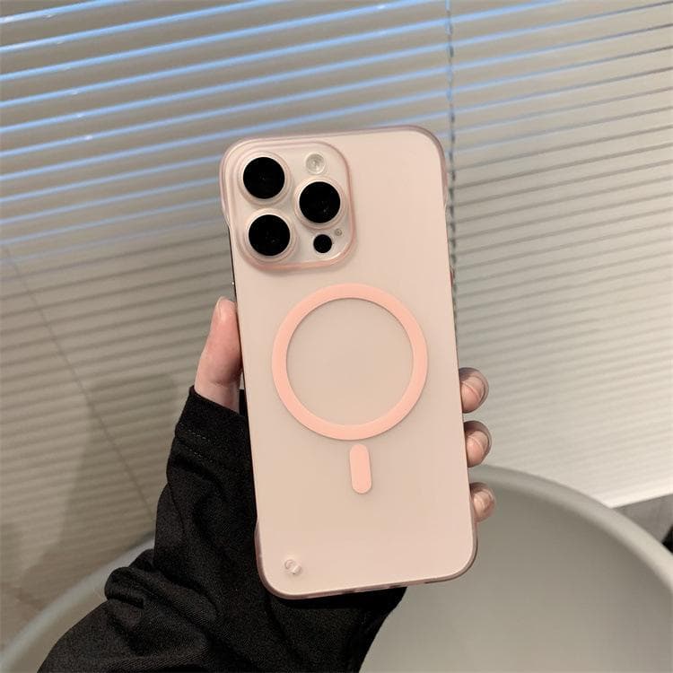 Applicable To Apple 16promax Frameless Magnetic Suction Phone Case IPhone 14 Lens Film Ultra-thin Frosted PC Sheath iPhone12