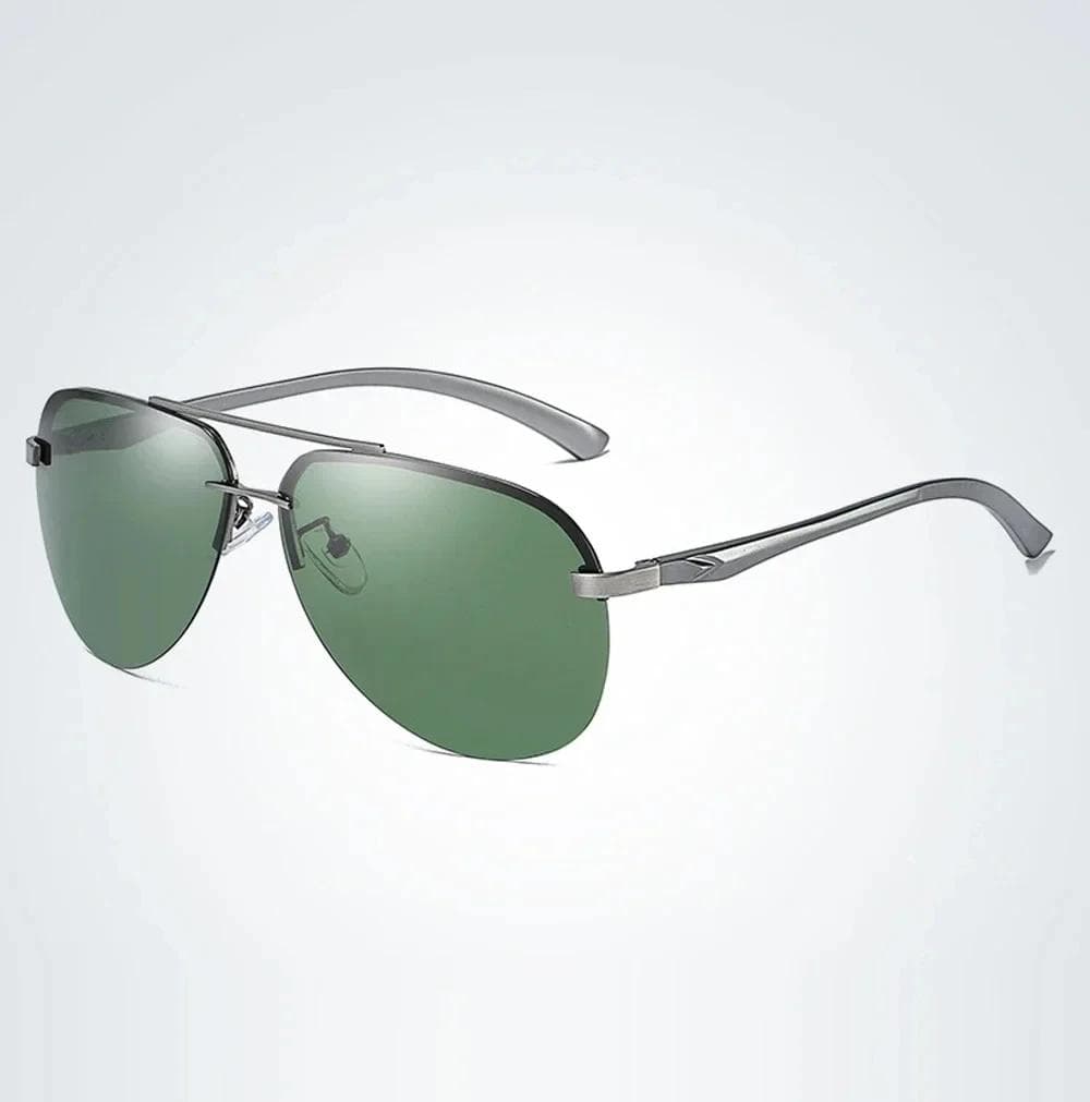 XaYbZc Men Sunglasses Brand Design Aluminum Leg Mirror Lens UV Protection Unisex Sun Glasses for Men Women As Picture