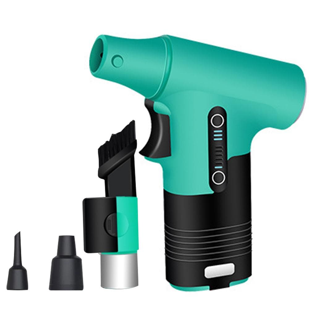 Handheld Brushless Motor Jet Fan 120,000RPM Turbofan High Power Dust Blower Compressed Air Duster green