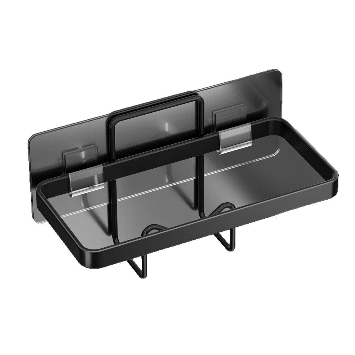 1Pc Kitchen Sink Dishrag Sponge Storage Rack Dish Cloth Drying Rack Sponge Drain Water Hollow Tray Kitchen Accessories Organizer 1PCS black