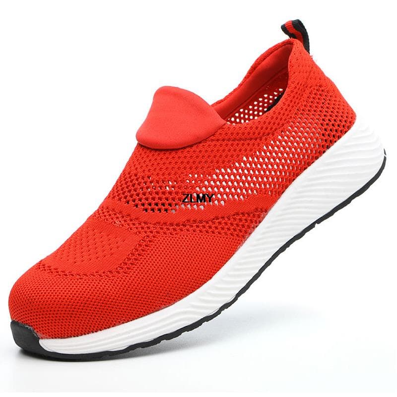Mesh Safety Shoes Men Summer Steel Toe Work Shoes Puncture Proof Anti-smash Work Safety Boots Man Breathable Security Boots Male 47