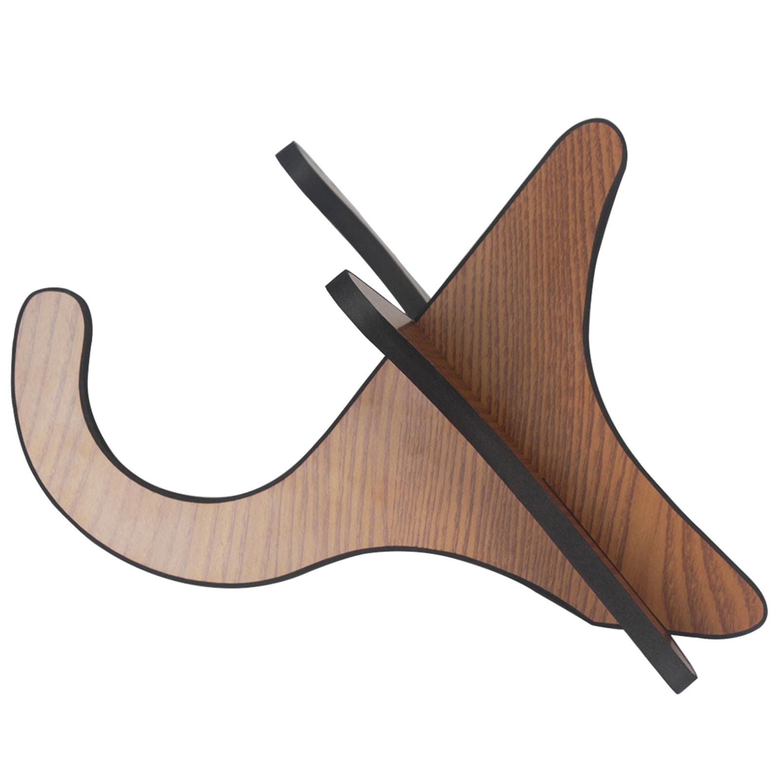 Wooden Ukulele Guitar Stand Portable Detachable String Instrument Bracket Holder Basswood Material for Guitars brown
