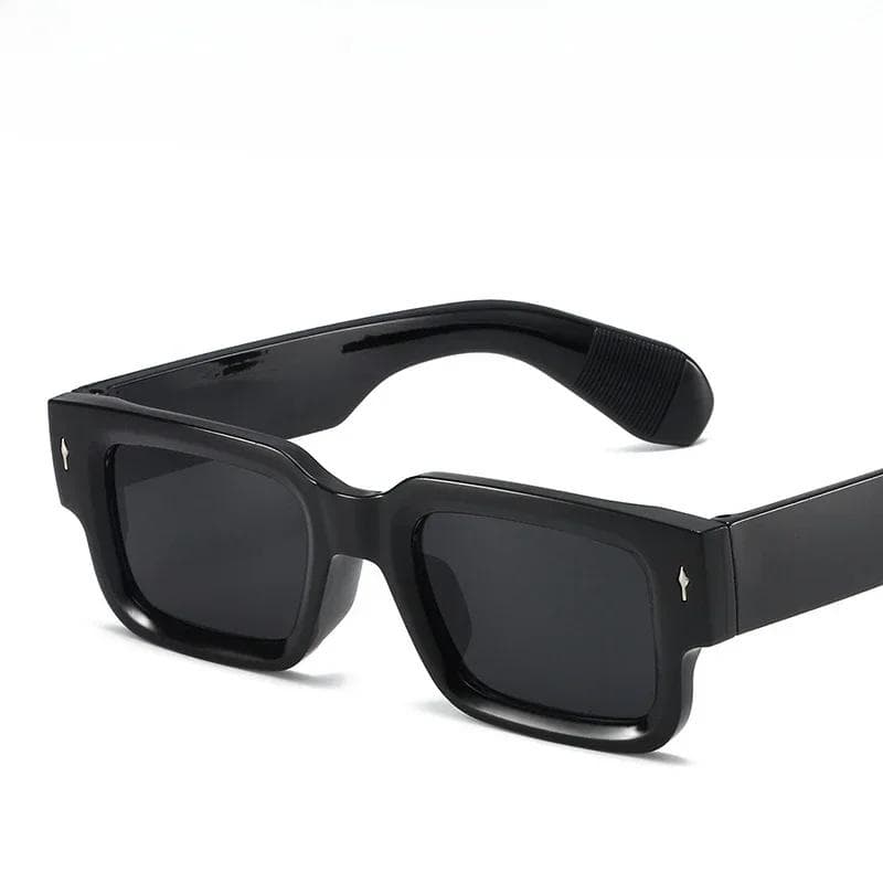 New Vintage Square Sunglasses for Women Men Luxury Rivet Designer Sun Glasses UV400 Protection Fashion Arrow Shades