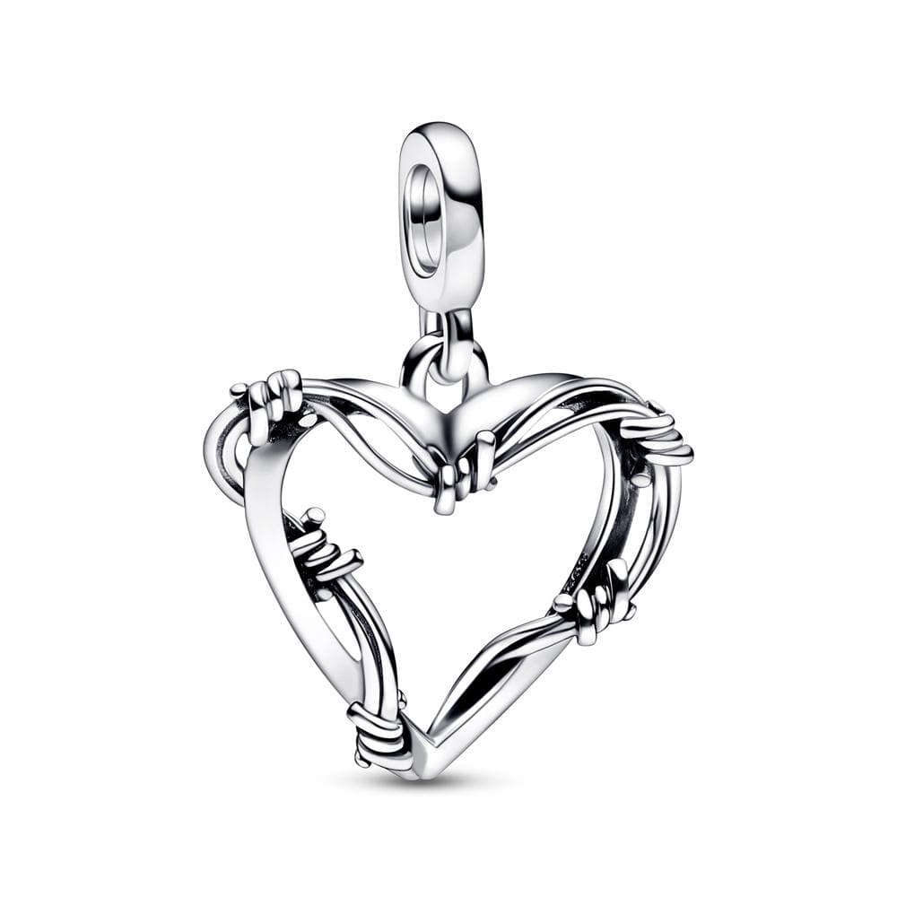 2023 Sterling Silver S925 charm ME Heart Charm Loved Hoops Earring pendant Fit original Bracelet Me women jewelry gift