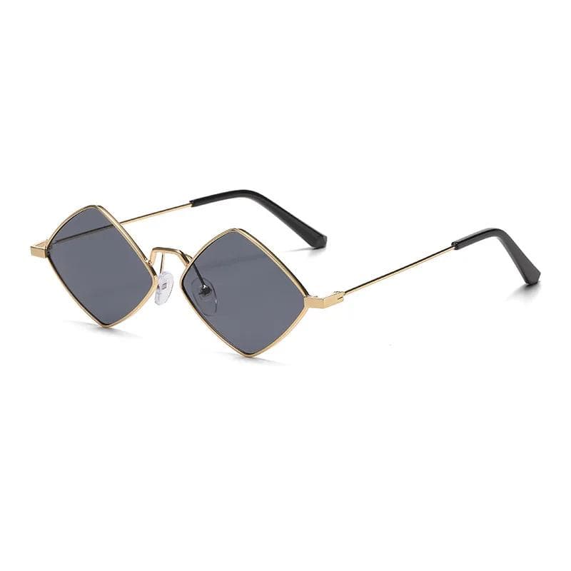 Unisex Hip Hop Trend Metal Sunglasses Small Frame Retro Style Eyewear Fashion Full Frame Sunglasses for Men Women as picture