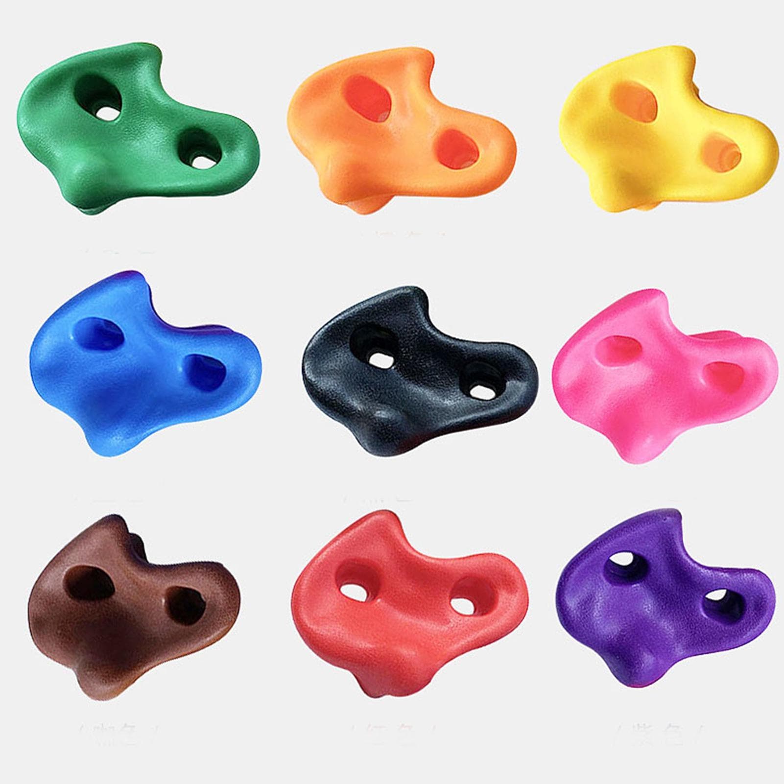 6pcs Rock Climbing Holds Wall Climbing Grips Rock Wall Holds with Installation Hardware Rock Wall