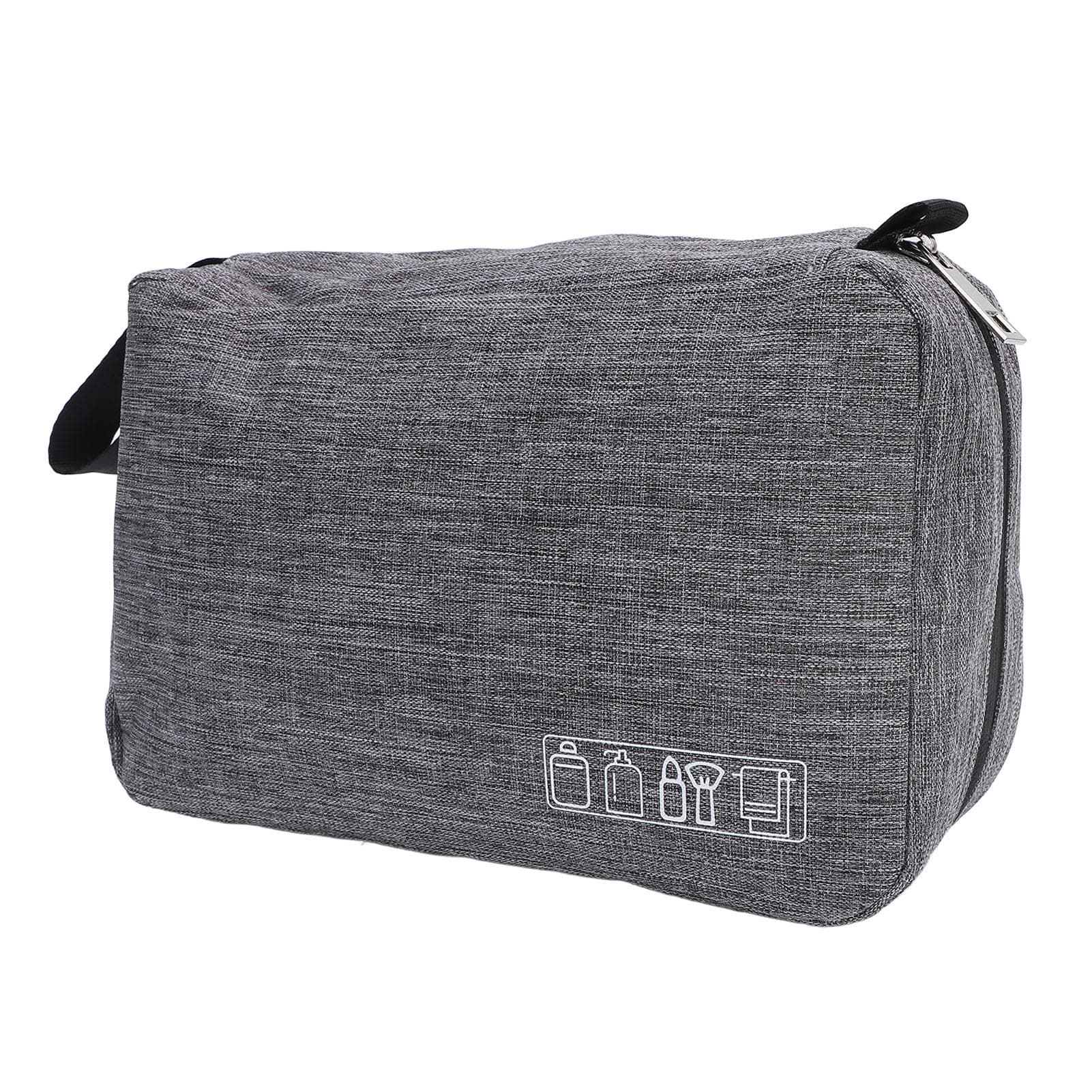 Travel Hanging Toiletry Bag Water Resistant Metal Zipper Mesh Pocket Makeup Bag Travel Organizer