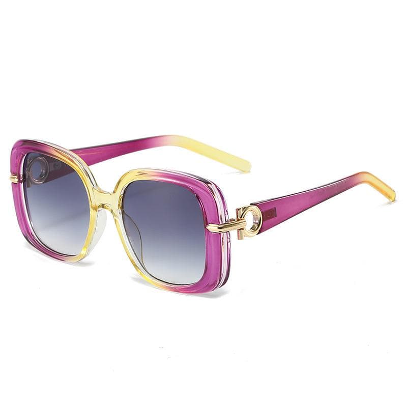 New Fashion Square Sunglasses Women Vintage Shades UV400 Oversized Luxury Sun Glasses Designer Eyewear as picture