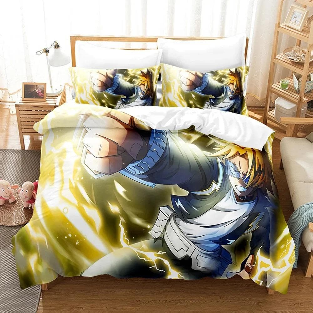 Anime My Hero Academia 3D Printed Bedding Set Cartoon Duvet Cover Pillowcases Comforter Bedding Set Bedclothes Home Textiles US Queen 228x228cm