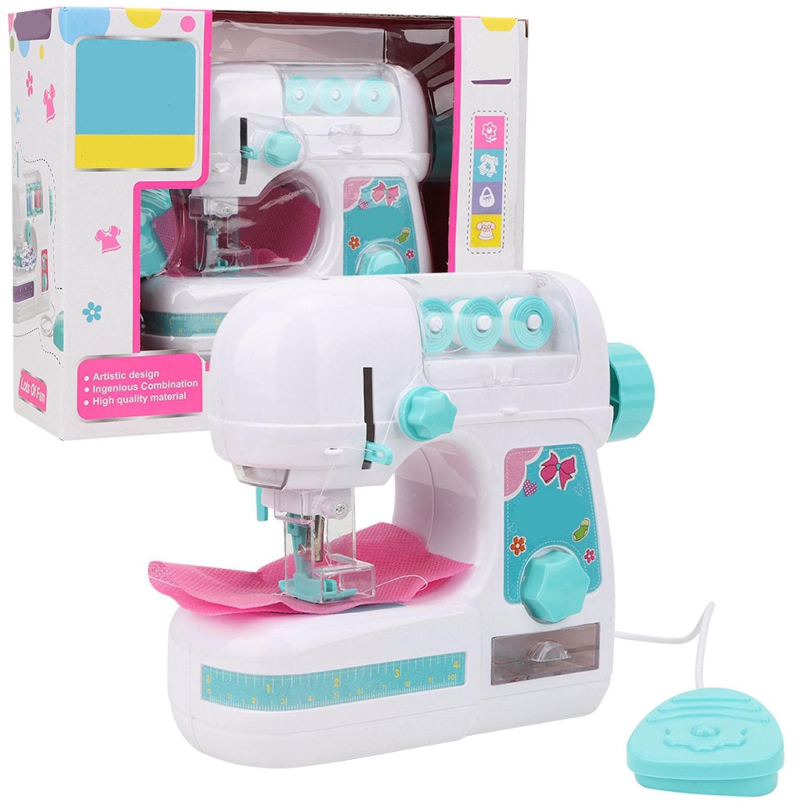 Electric Medium Size Sewing Machine Toys Educational Interesting Toy for Girls Children