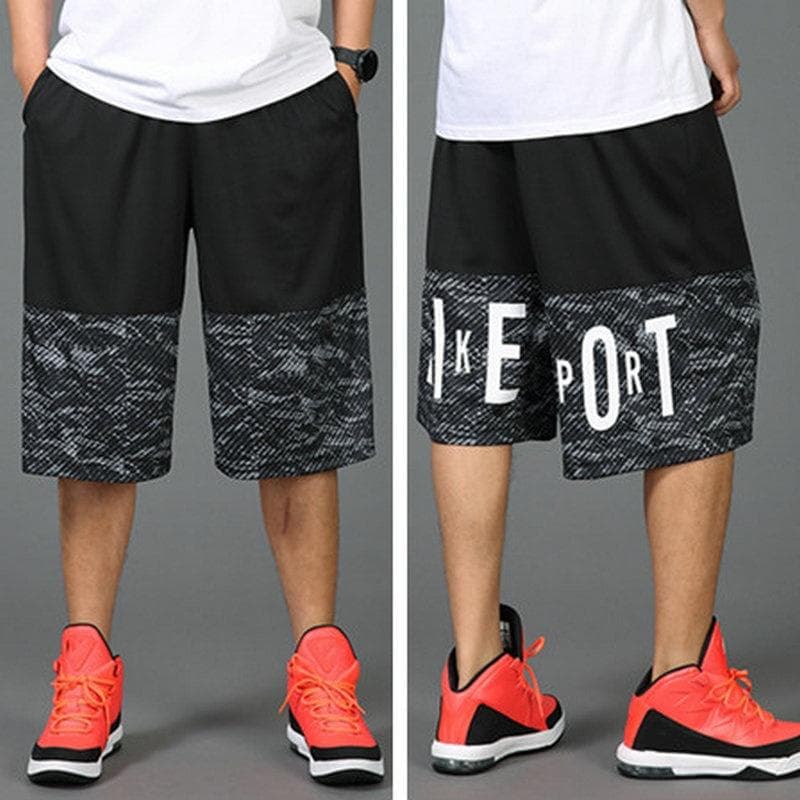 Men's Summer Basketball Shorts Loose Large Size Sports Shorts Casual Breathable Beach Pants M