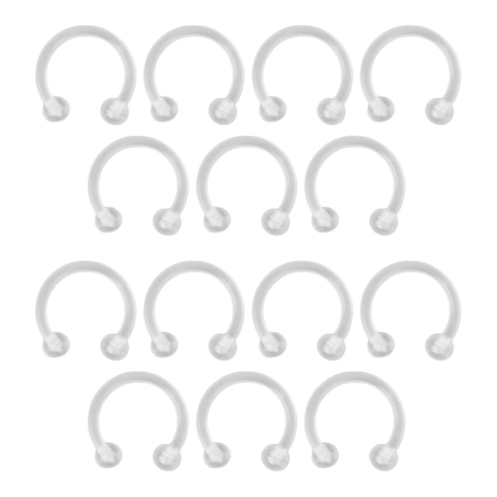 14pcs Essential Oil Nasal Ring Detoxifying Slimming Skin Tightening Boost Metabolism Aromatherapy