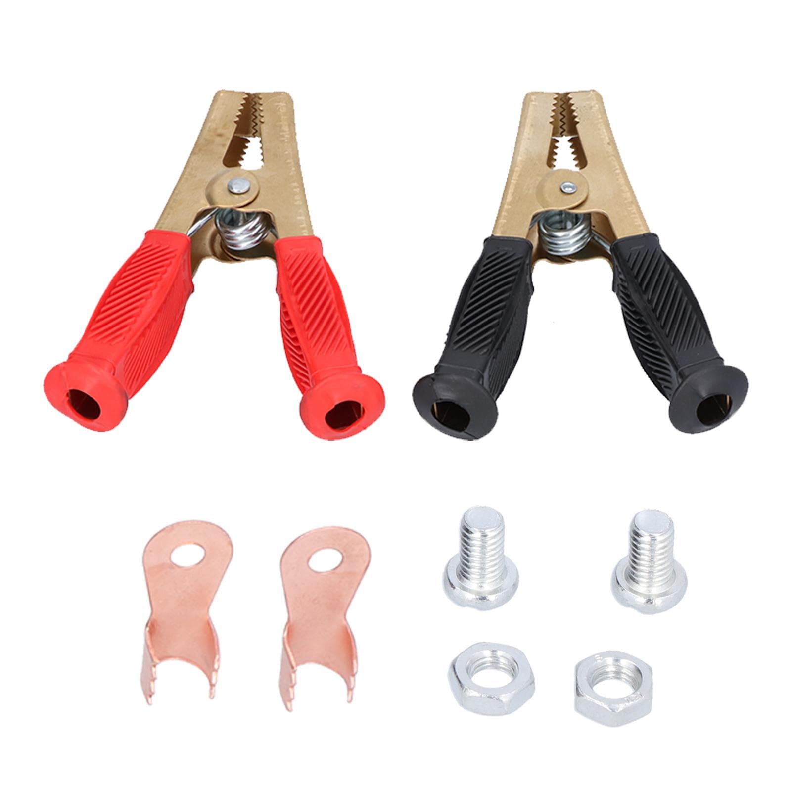 2pcs 1000A Car Battery Clamps Pure Copper Red Black Electrical Test Auto Charging Clips Connector