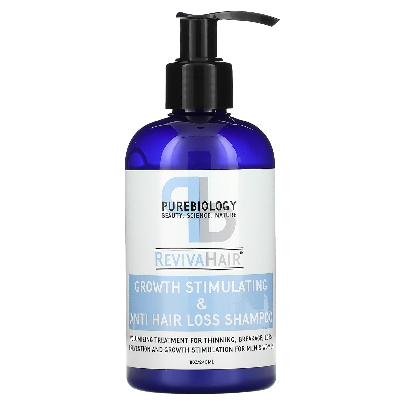 Pure Biology, RevivaHair, Hair Growth Promoting and Anti-Hair Loss Shampoo, 8 oz (240 ml)