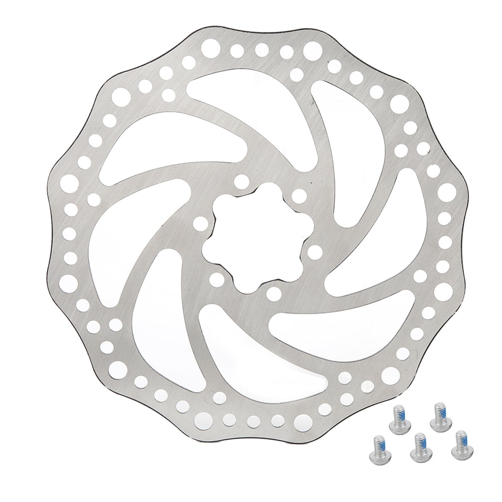 Bike Disc Brake Alloy Steel 160mm Threaded Hubs Bicycle Rotor Accessories for Mountain Folding Bikes