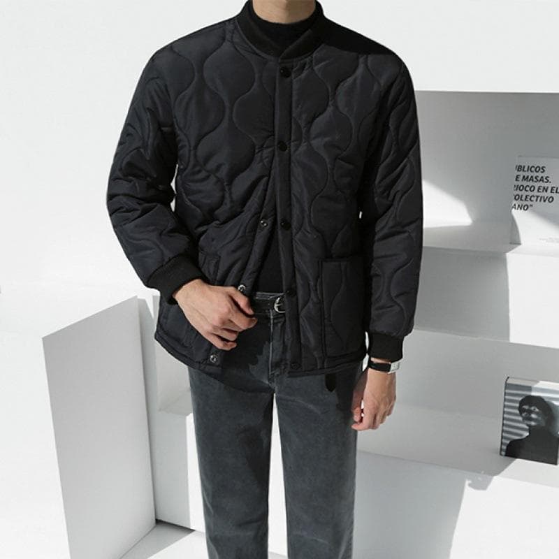 Cotton Jacket for Men In Autumn and Winter, Korean Style Loose and Trendy Design, Thickened Baseball Collar Cotton Jacket 2XL