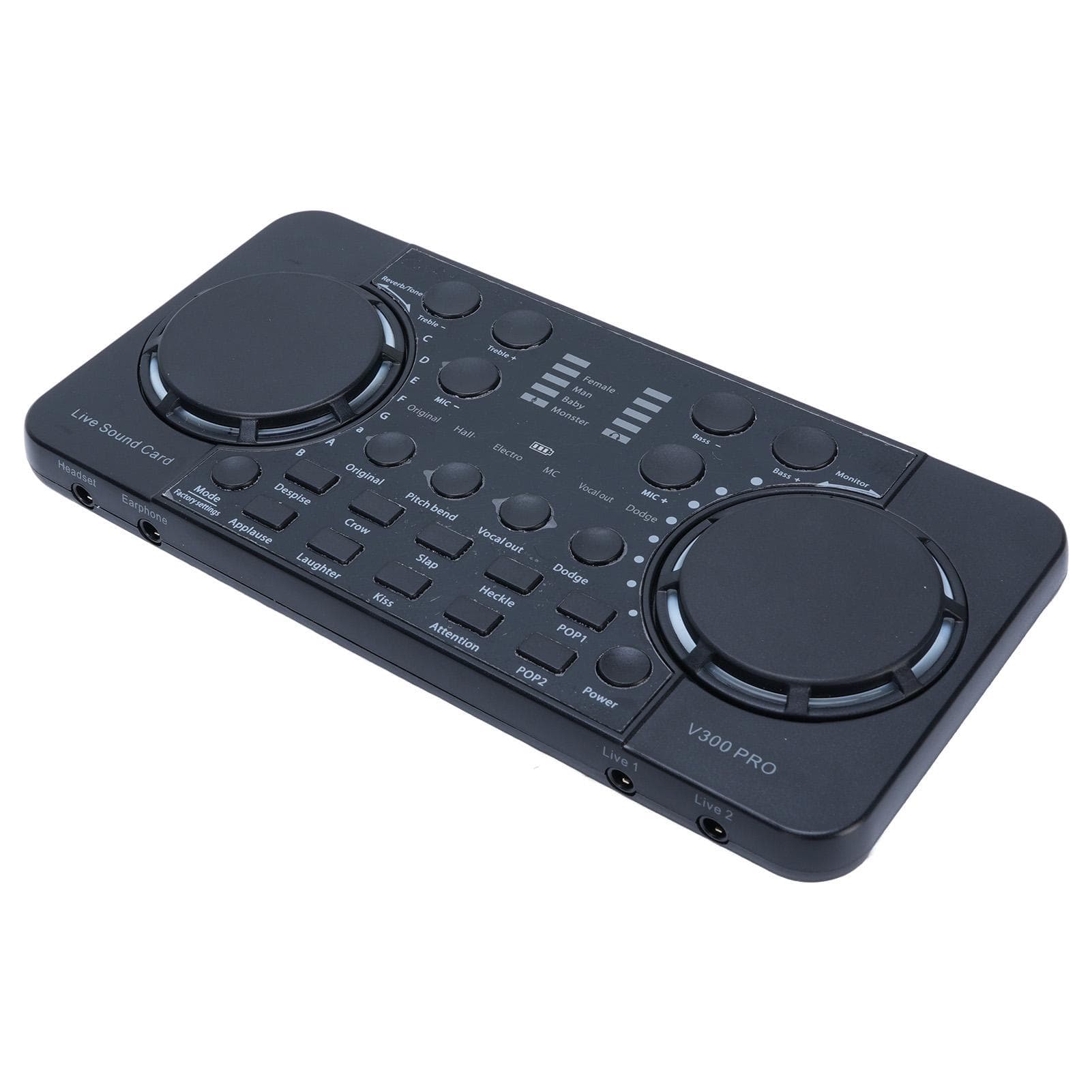 Live Sound Card Mixer Bluetooth 4.0 Noise Reduction Live Broadcast Sound Card for Phone PC